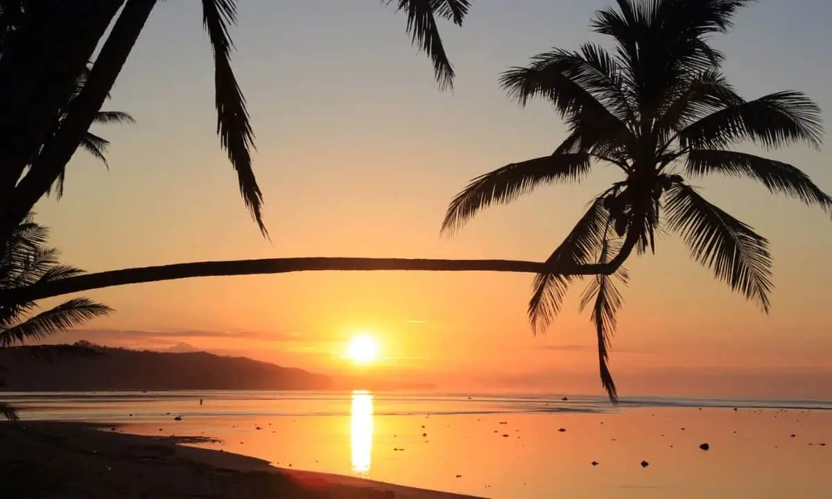 fiji sunset