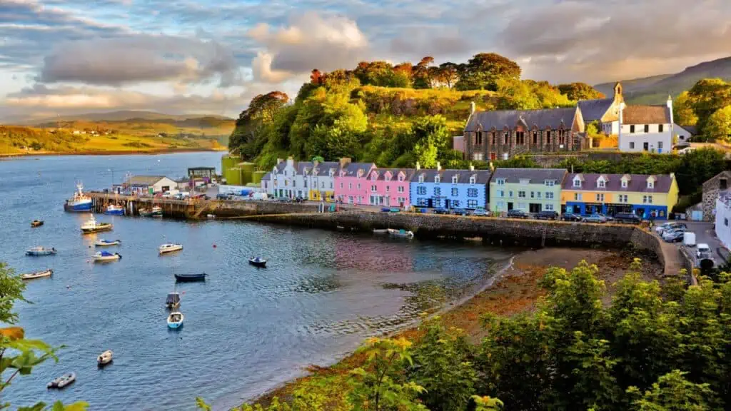 Portree in Isle of Skye, Scotland