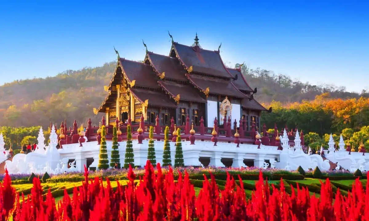 Royal Flower Garden Pavilion in Chiang Mai, Thailand