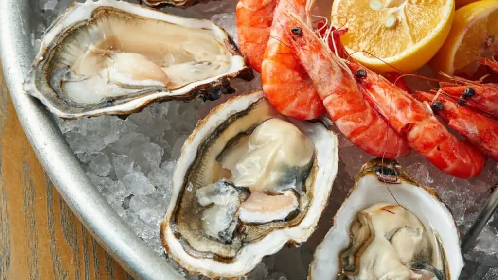 seafood shrimp and oysters