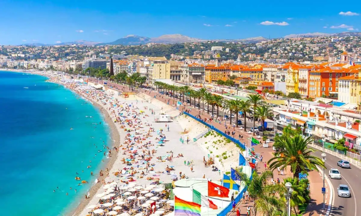 Promenade des Anglais in Nice, South of France