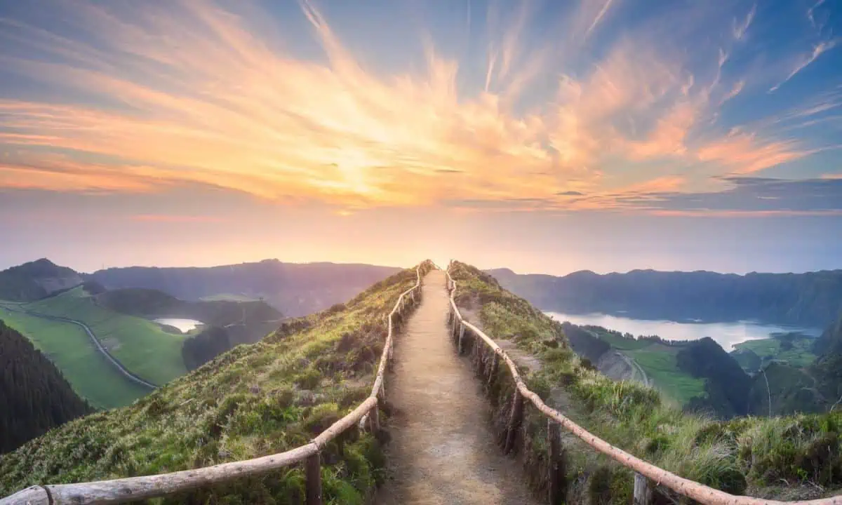 Ponta Delgada Island in São Miguel, Azores