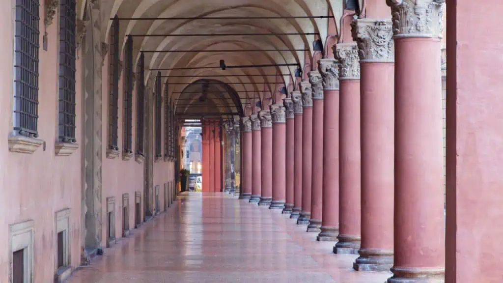 Porticoes in Bologna, Italy