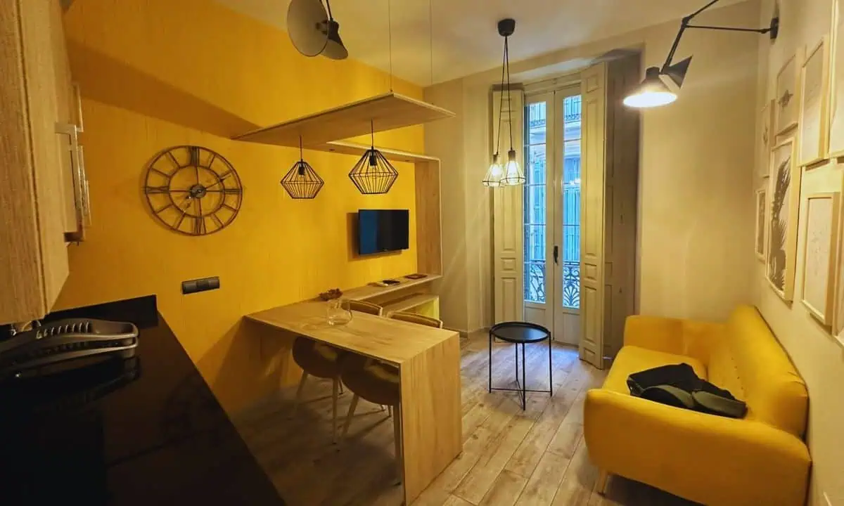 Apartamentos Gibralfaro Centro in Malaga, Spain living area