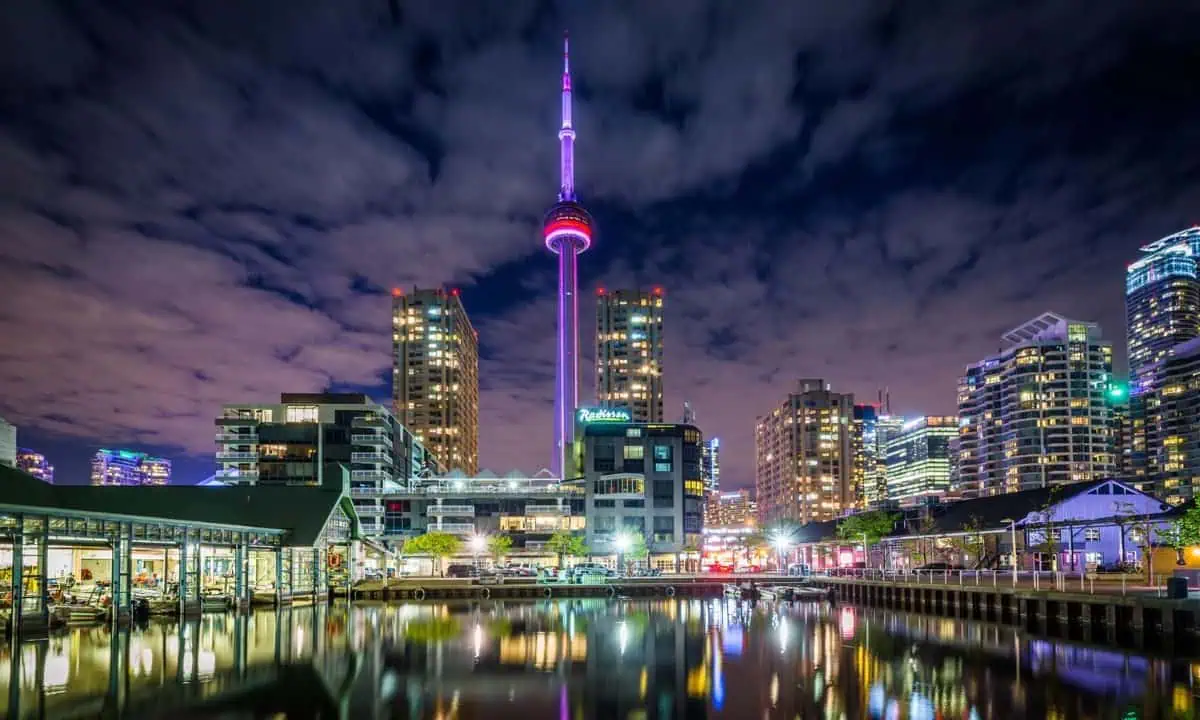 Toronto Harbourfront at Night