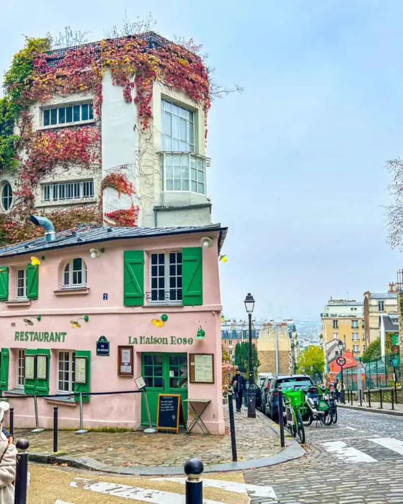 La Maison Rose, Montmartre neighborhood of Paris, France