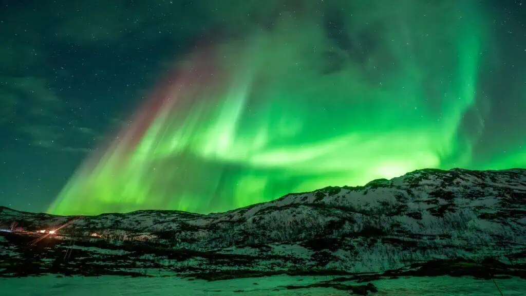 Northern Lights seen near Tromsø, Norway