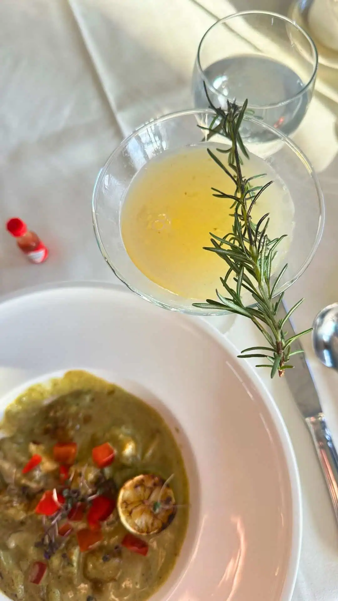 Dinner at AQUA by El Gaucho in Seattle, WA