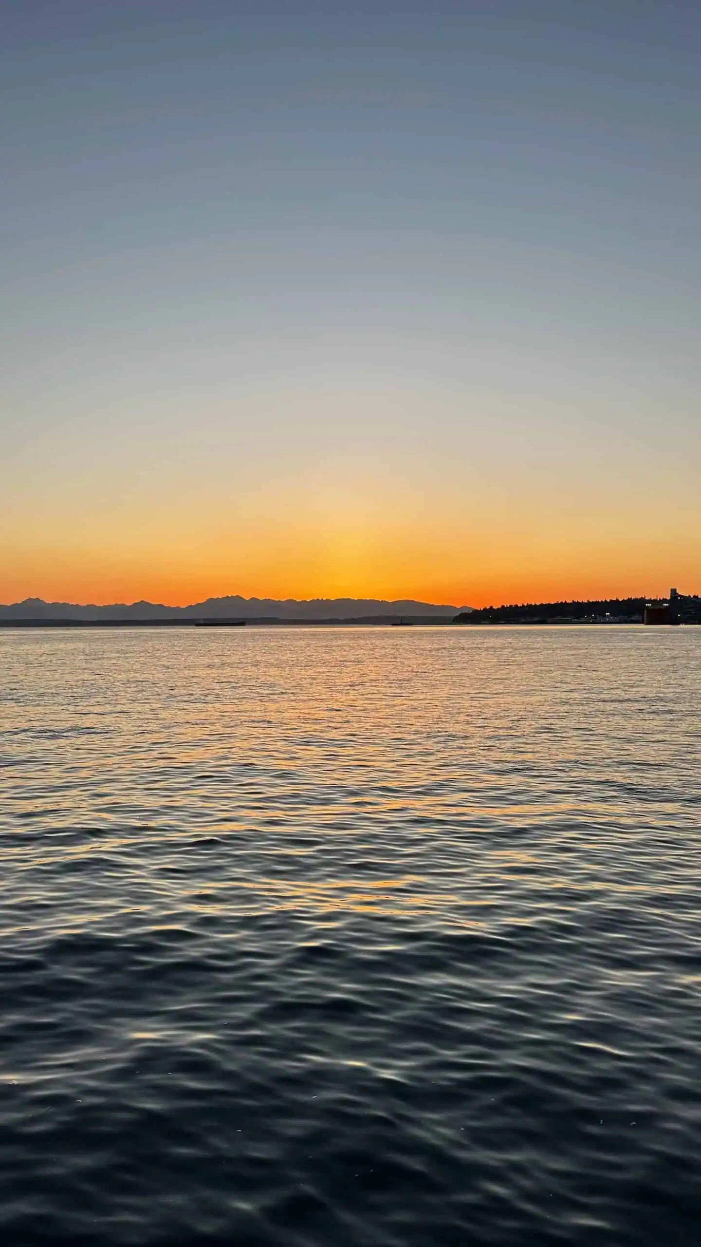 Sunset at AQUA by El Gaucho in Seattle, WA