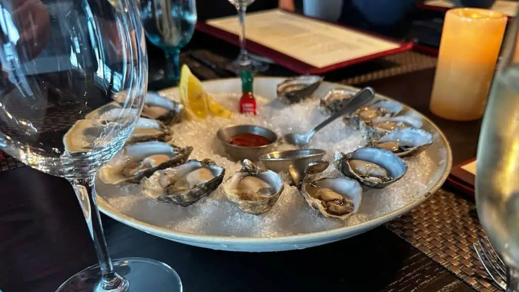 Oysters at Six Seven Restaurant in Seattle, WA