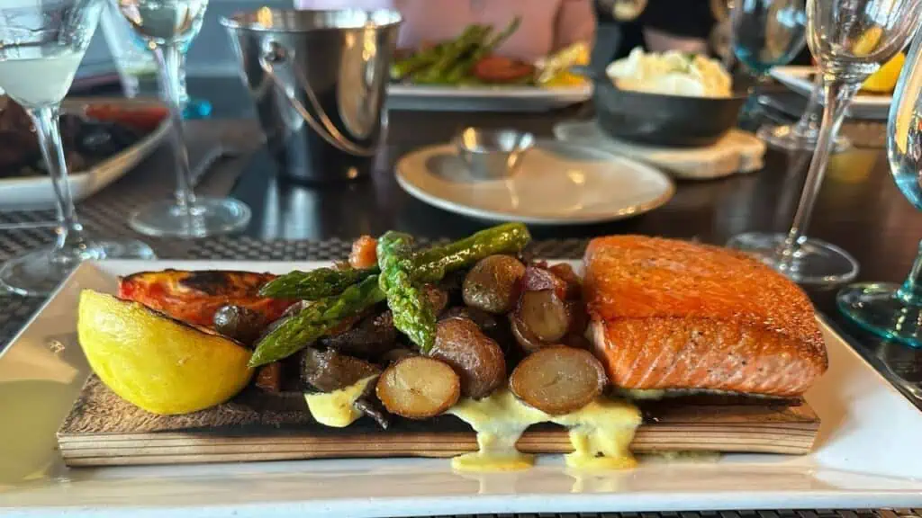 Salmon Dinner at Six Seven Restaurant in Seattle, WA (Katie Woodward Ramer)
