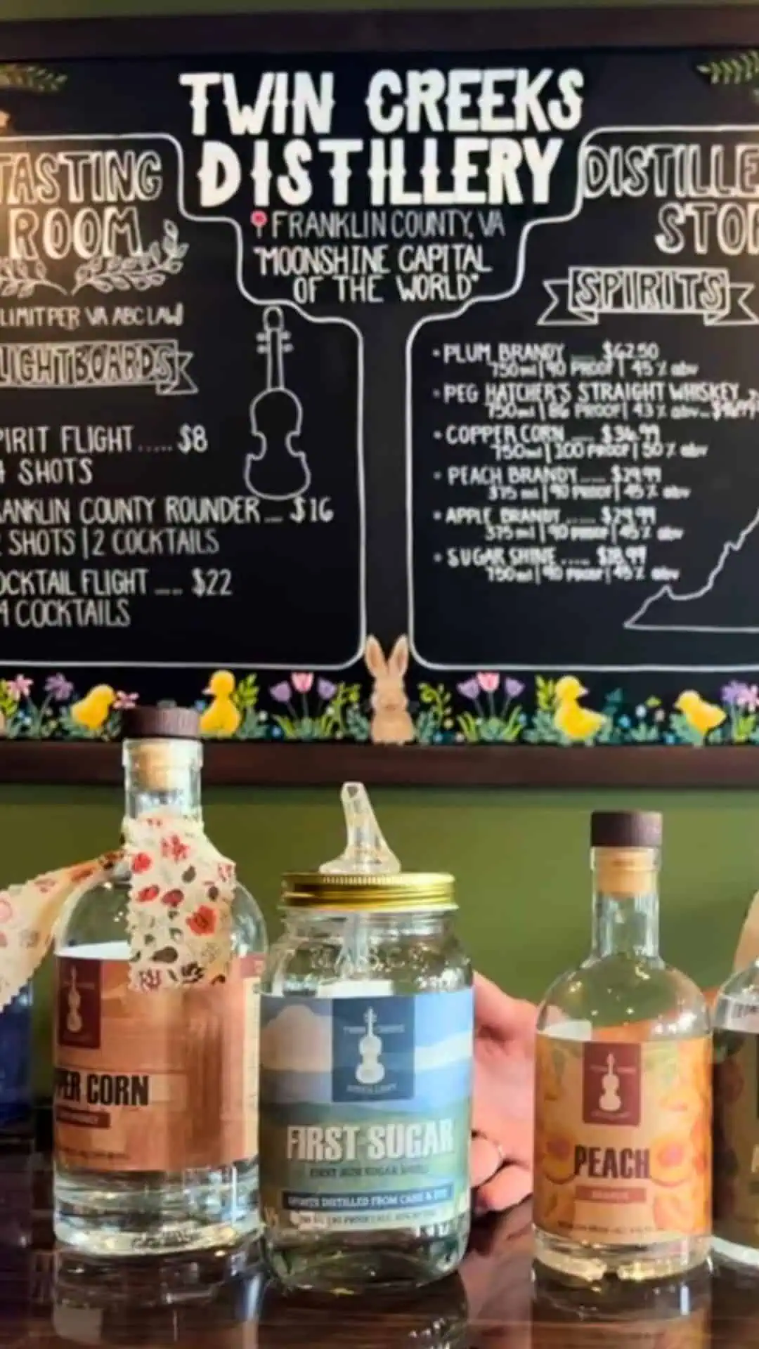 Twin Creeks Distillery in Franklin Co., VA