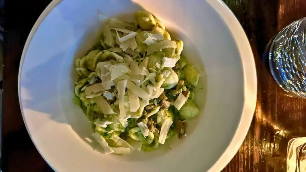 Meal at Zambri's Italian Restaurant in Victoria BC