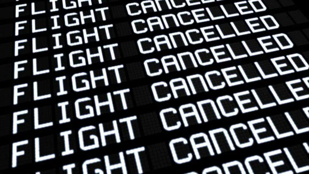 flight cancelled