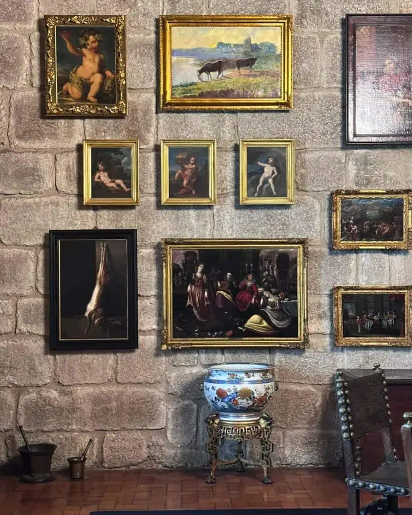 Art at Palace of the Dukes of Braganza in Guimarães, Portugal