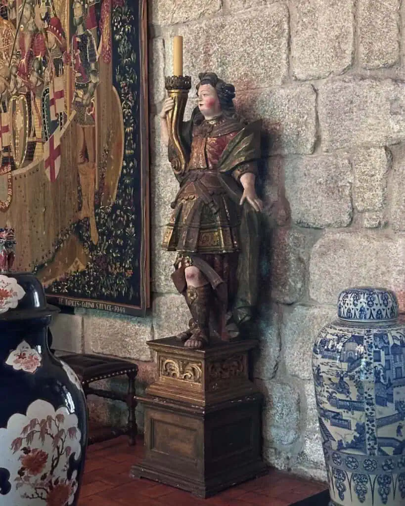 Artifacts at Palace of the Dukes of Braganza in Guimarães, Portugal