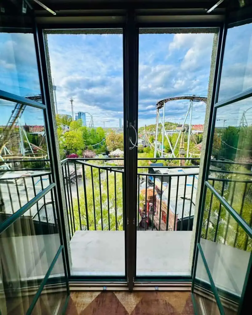 Balcony at Liseberg Grand Curiosa Hotel