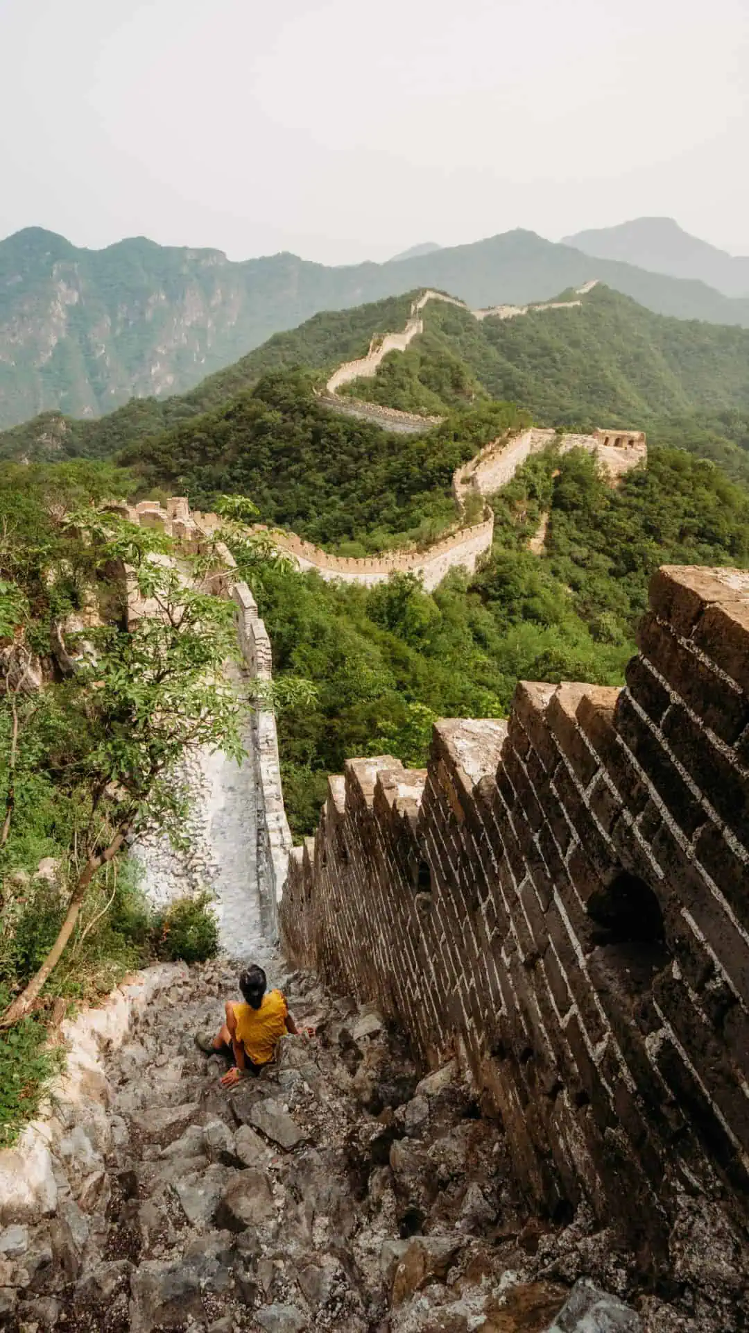 China climbing Great Wall