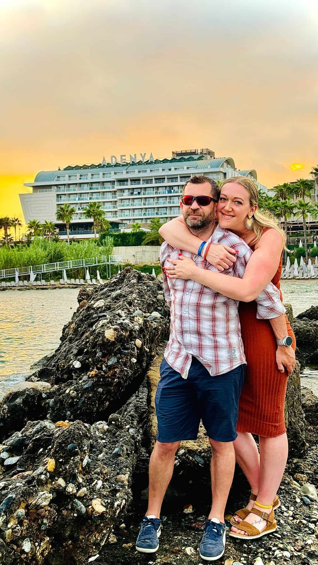Damian and Natalie Barrett in Alanya, Turkey