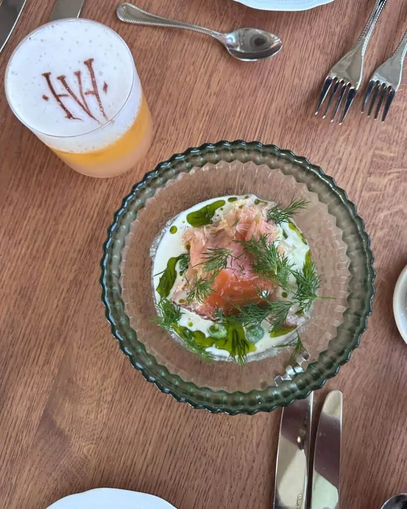 Meal at Hjortviken Country Club in Hindås, Sweden