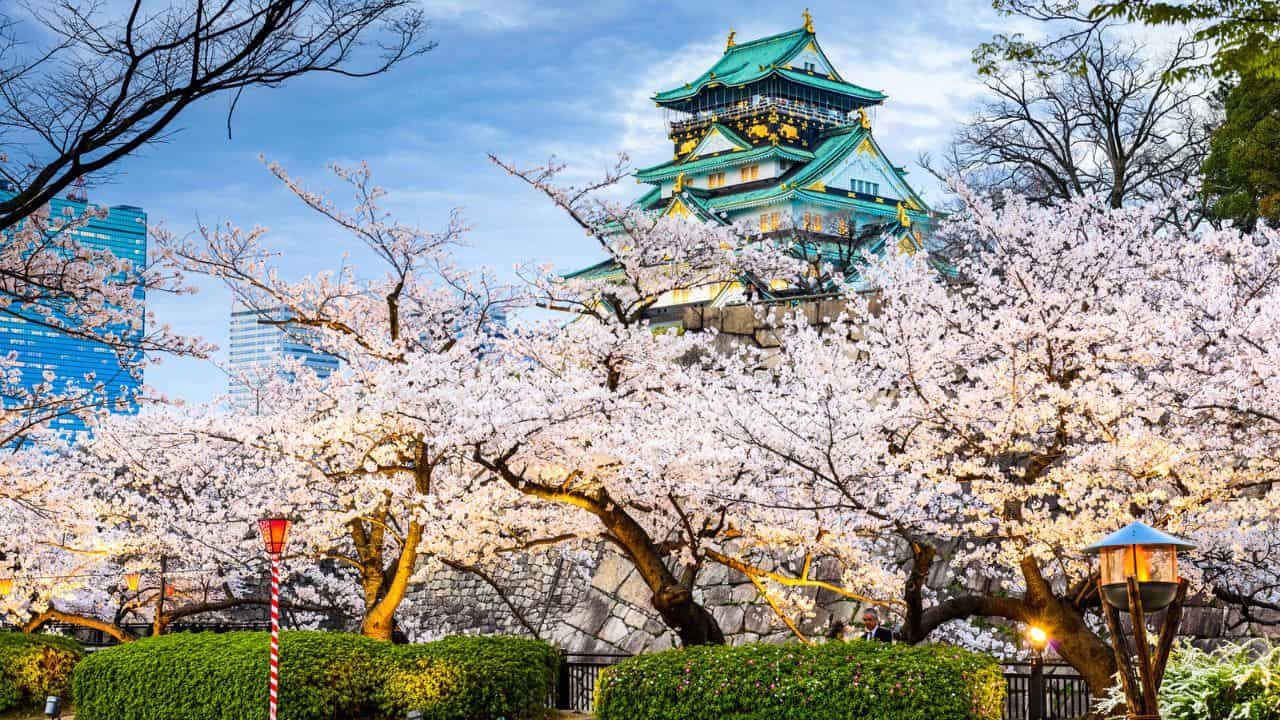 Osaka Castle in Japan