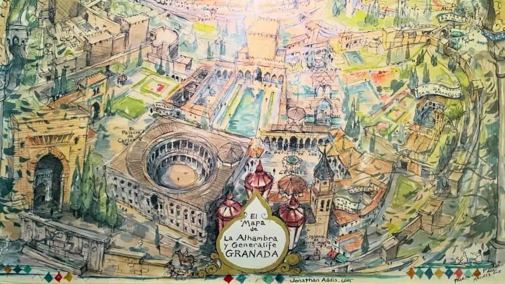 Painting of the Alhambra
