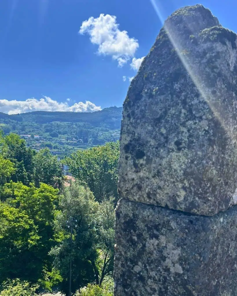 Views from Guimarães Castle in Portugal