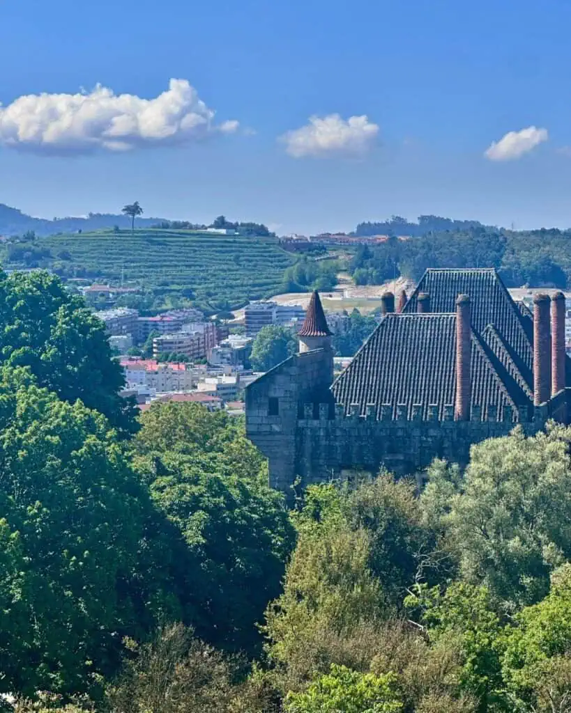 Views from Guimarães Castle in Portugal