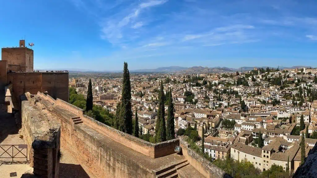 Views from Torre de la Vela (Watchtower) at the Alhambra