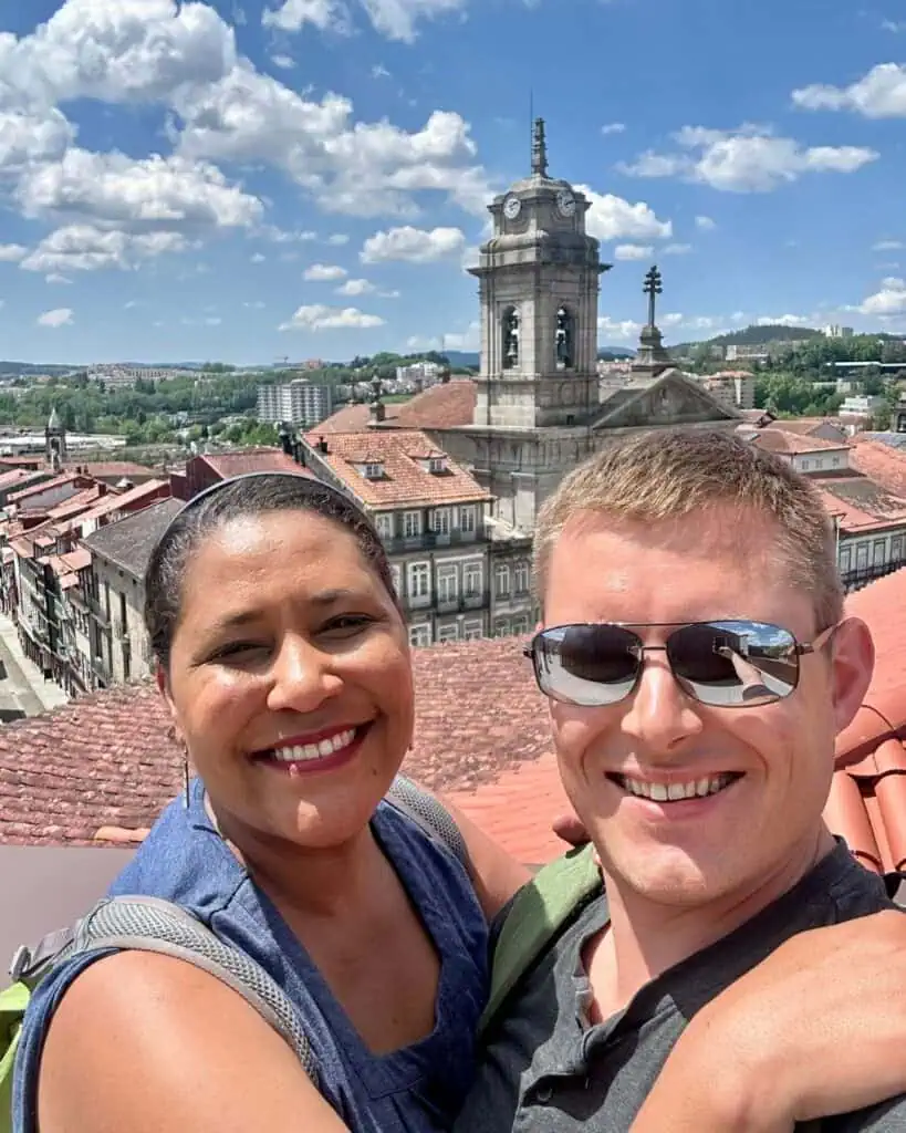 Views from the top of Torre da Alfândega in Guimarães