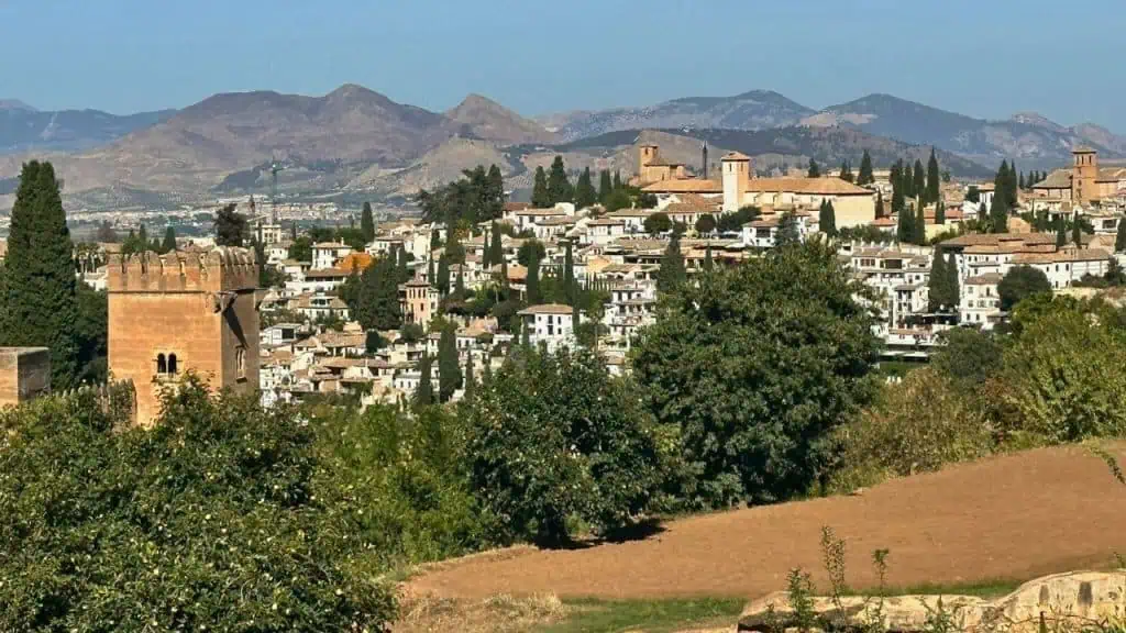 Views of Granada, Spain from the Alhambra