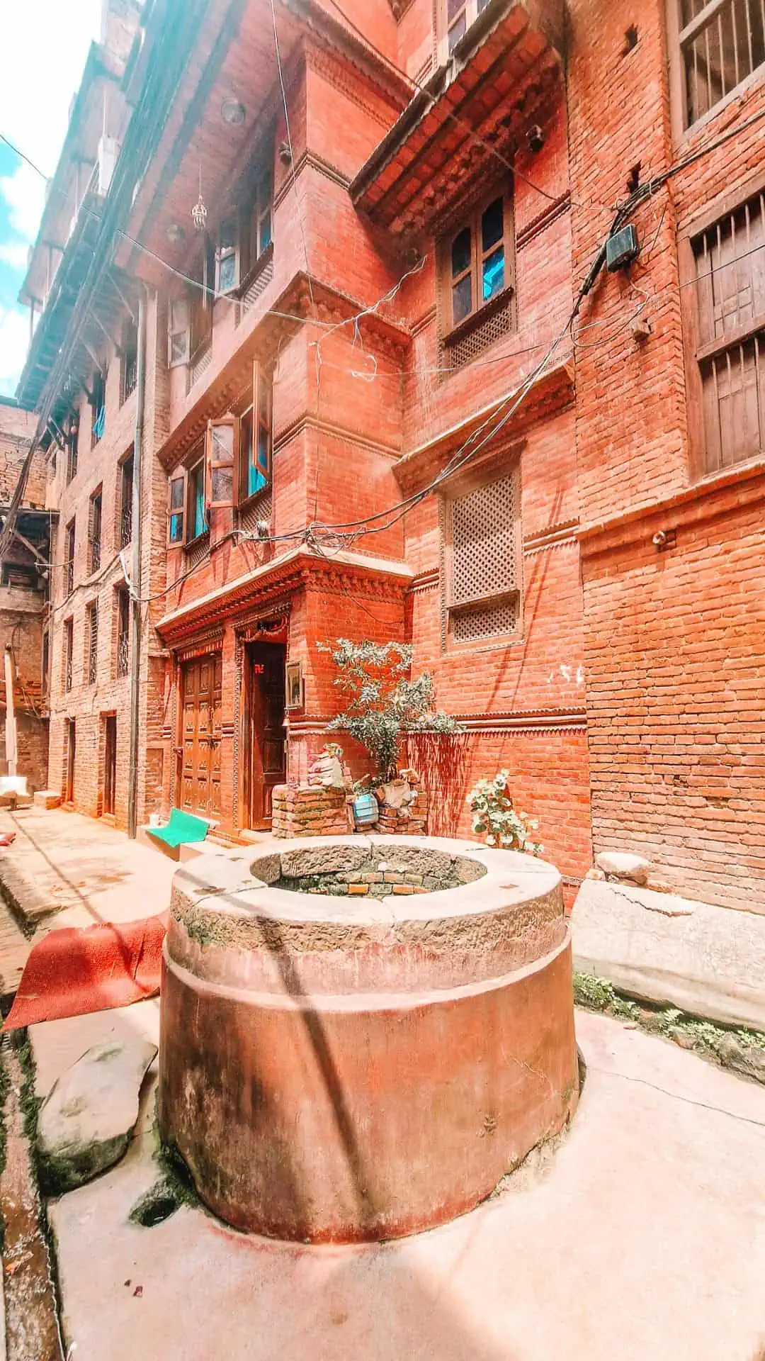 Historic wells are found across Bhaktapur and Kathmandu