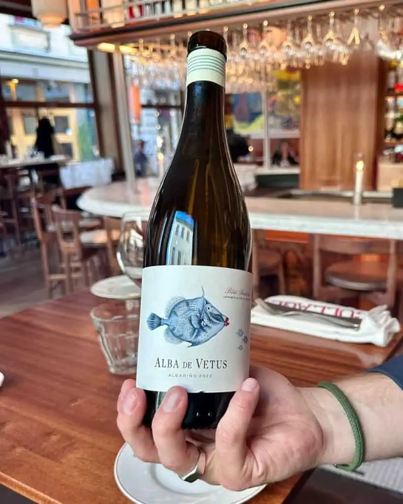 Wine at Collage Restaurang in Gothenburg, Sweden