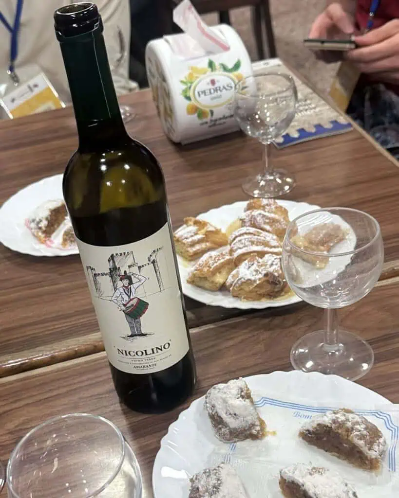 Wine at Confeitaria Ribela in Guimarães