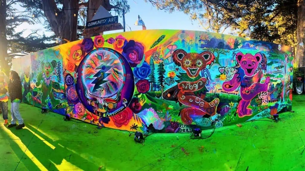 Dead & Company mural at Golden Gate Park
