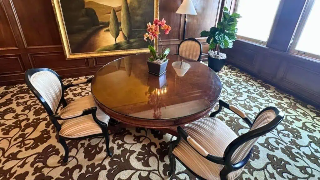 InterContintental Mark Hopkins Suite Dining Room