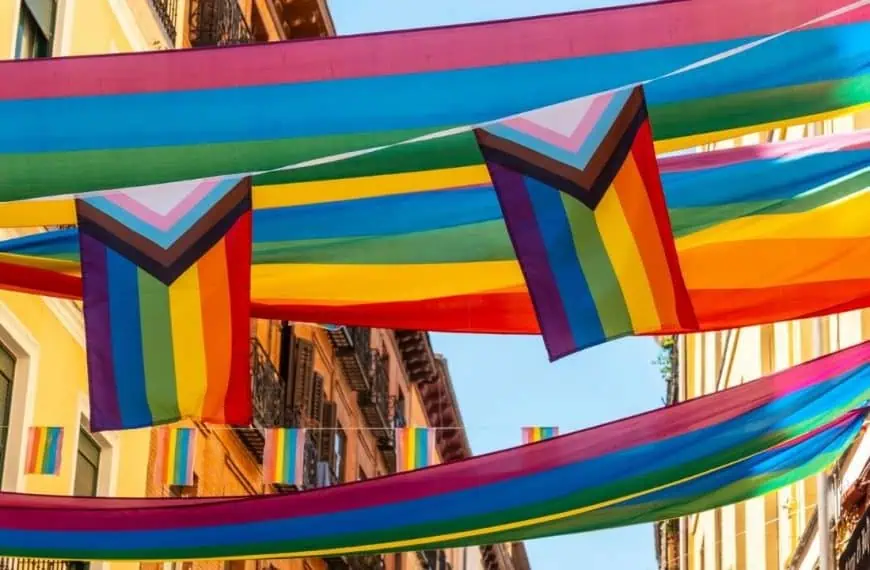 LGBTQ flags in Madrid