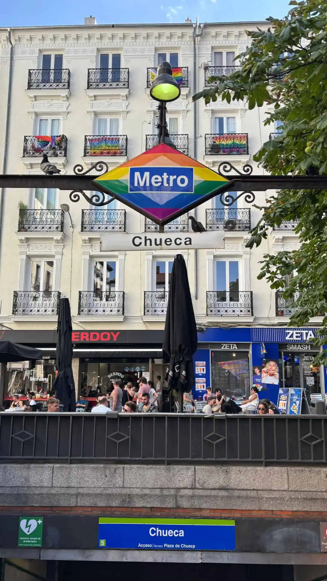 Madrid - Chueca Metro Sign