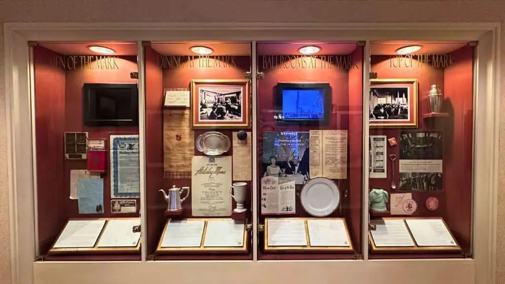 Museum inside the InterContintental Mark Hopkins