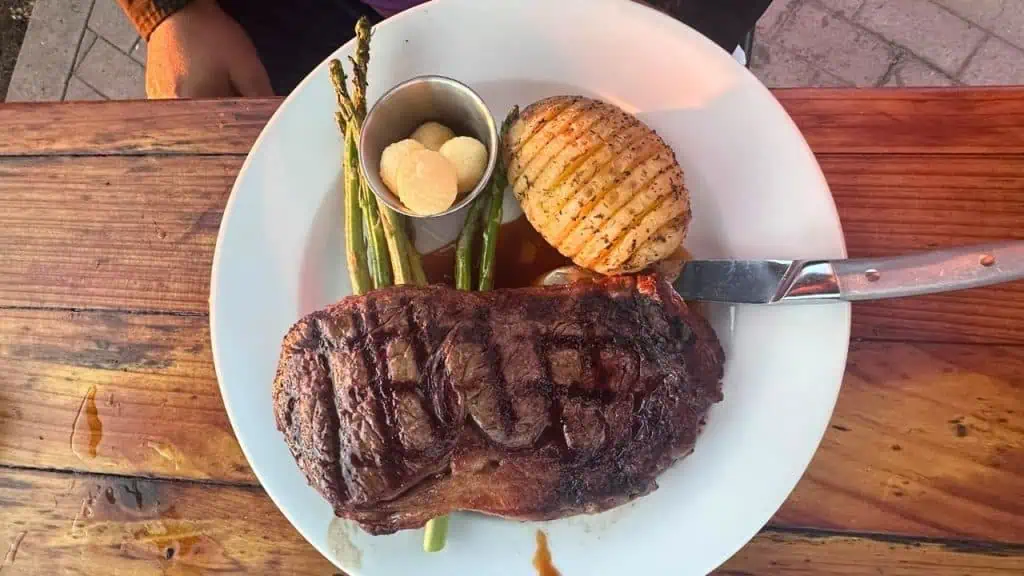 Snake River Farms Ribeye at Ragged Point Restaurant