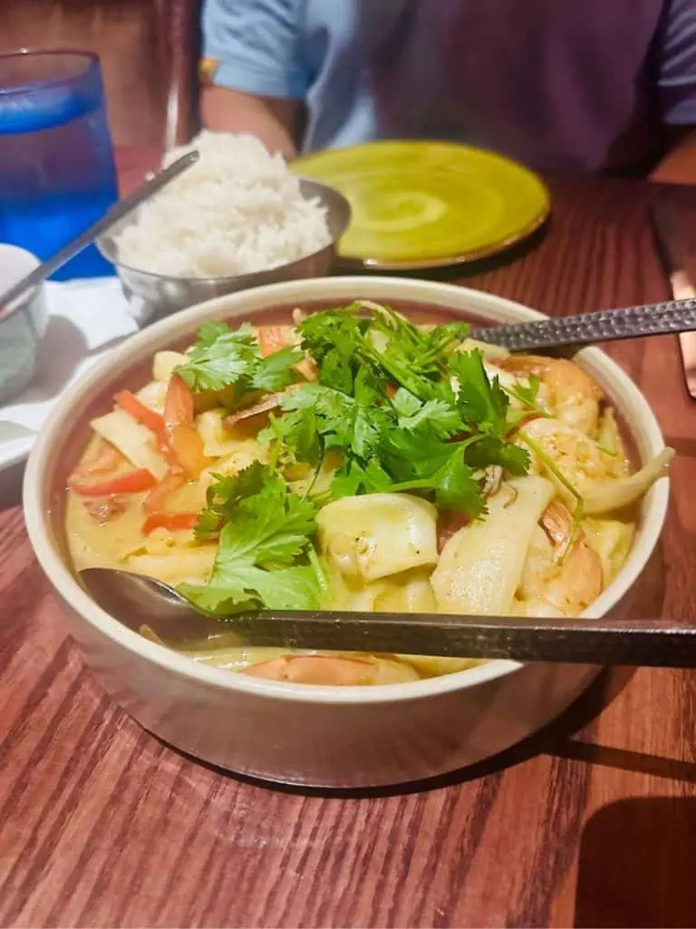 Seafood Coconut Curry at Tonga Room