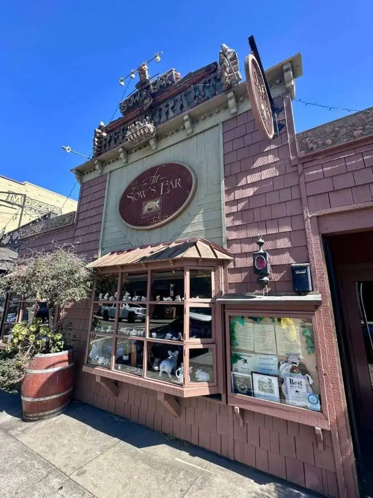 Shops in downtown Cambria