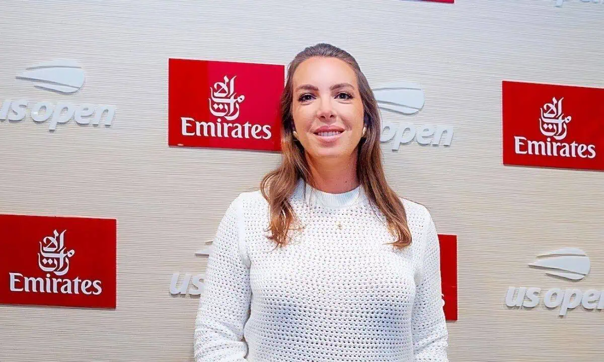 Vanessa Gordon at the U.S. Open Emirates Suite