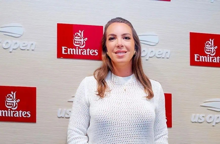 Vanessa Gordon at the U.S. Open Emirates Suite