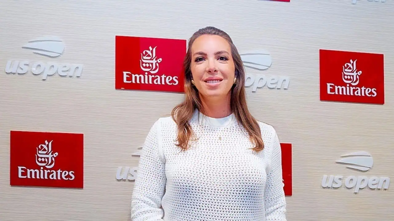 Vanessa Gordon at the U.S. Open Emirates Suite