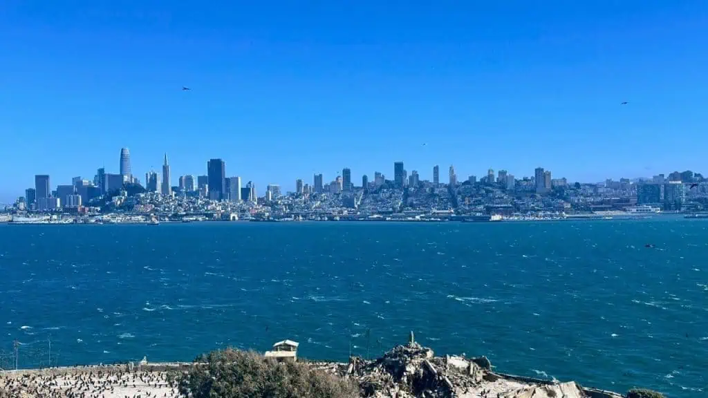 Views of San Francisco from Alcatraz Island
