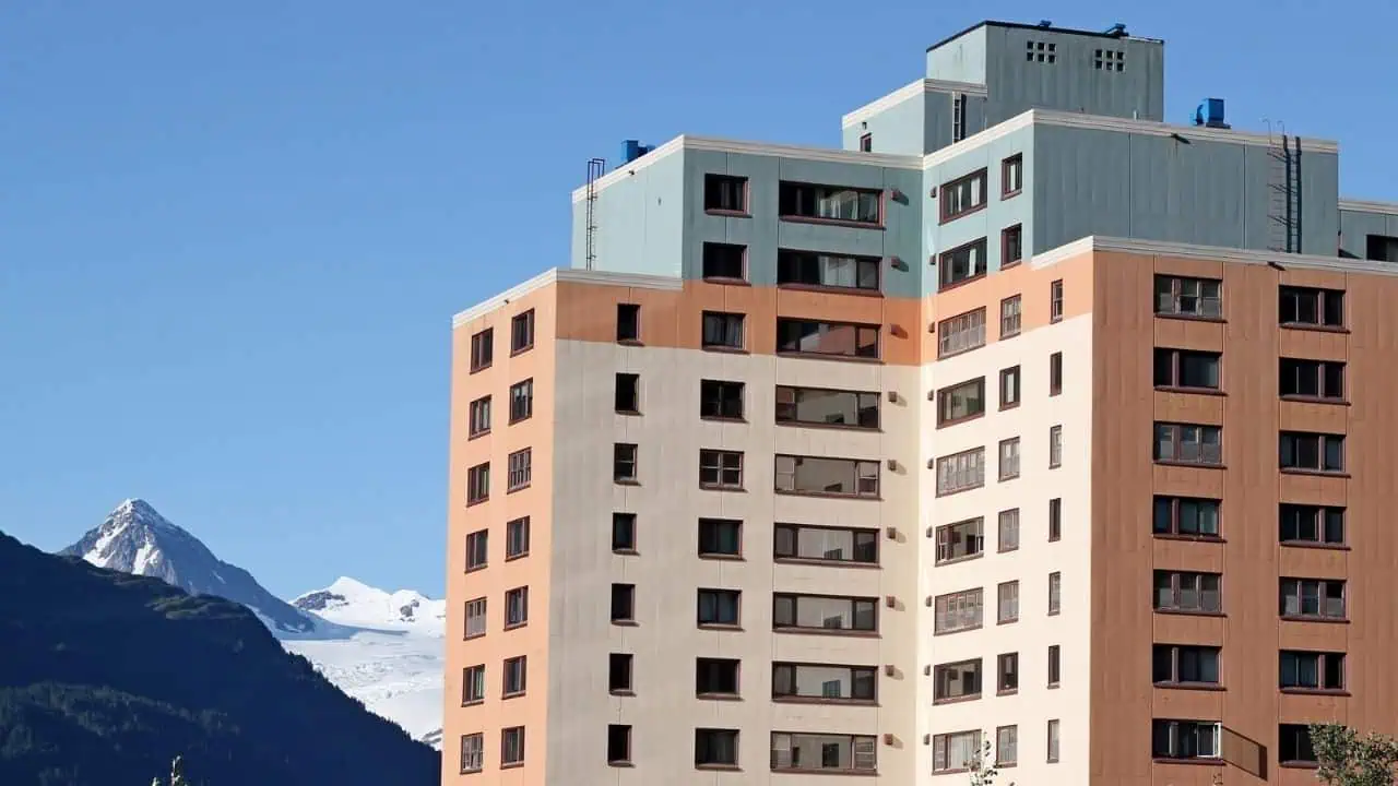 Begich Towers in Whittier, Alaska