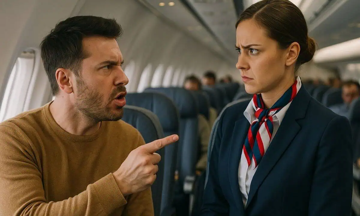 angry airline passenger