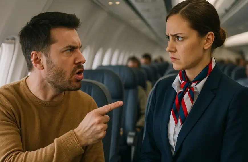angry airline passenger