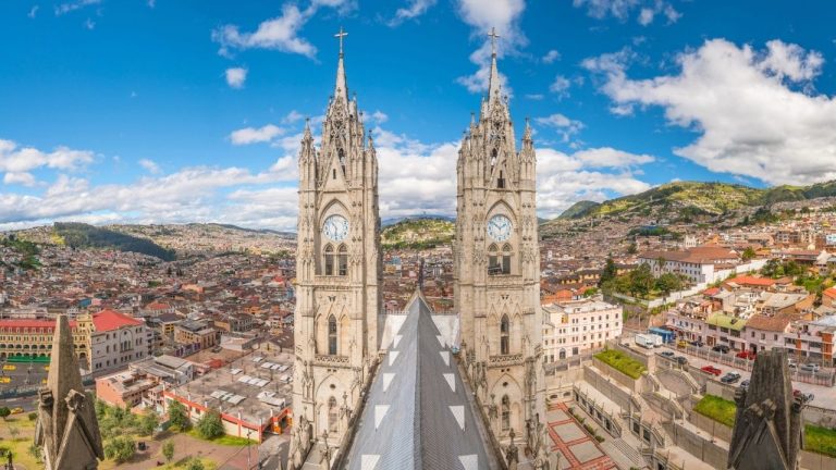 Basilica del Voto Nacional in Quito, Ecuador